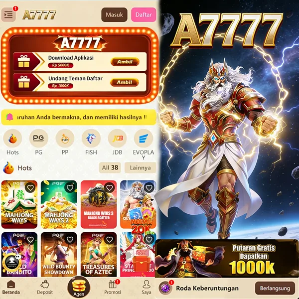 A7777 Bonus Member Baru 100%